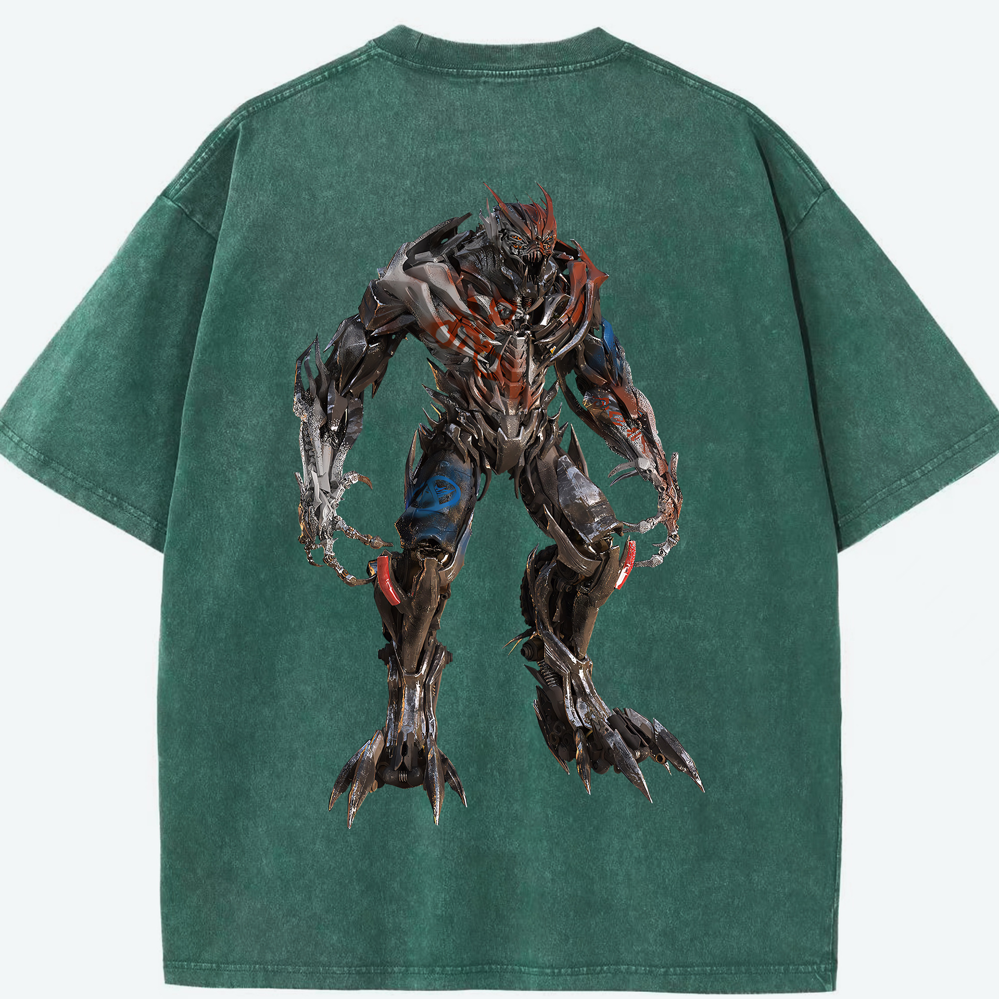 （画像用） Transformers トランスフォーマー 綿100% ヴィンテージ風 半袖Tシャツ（背面プリント）